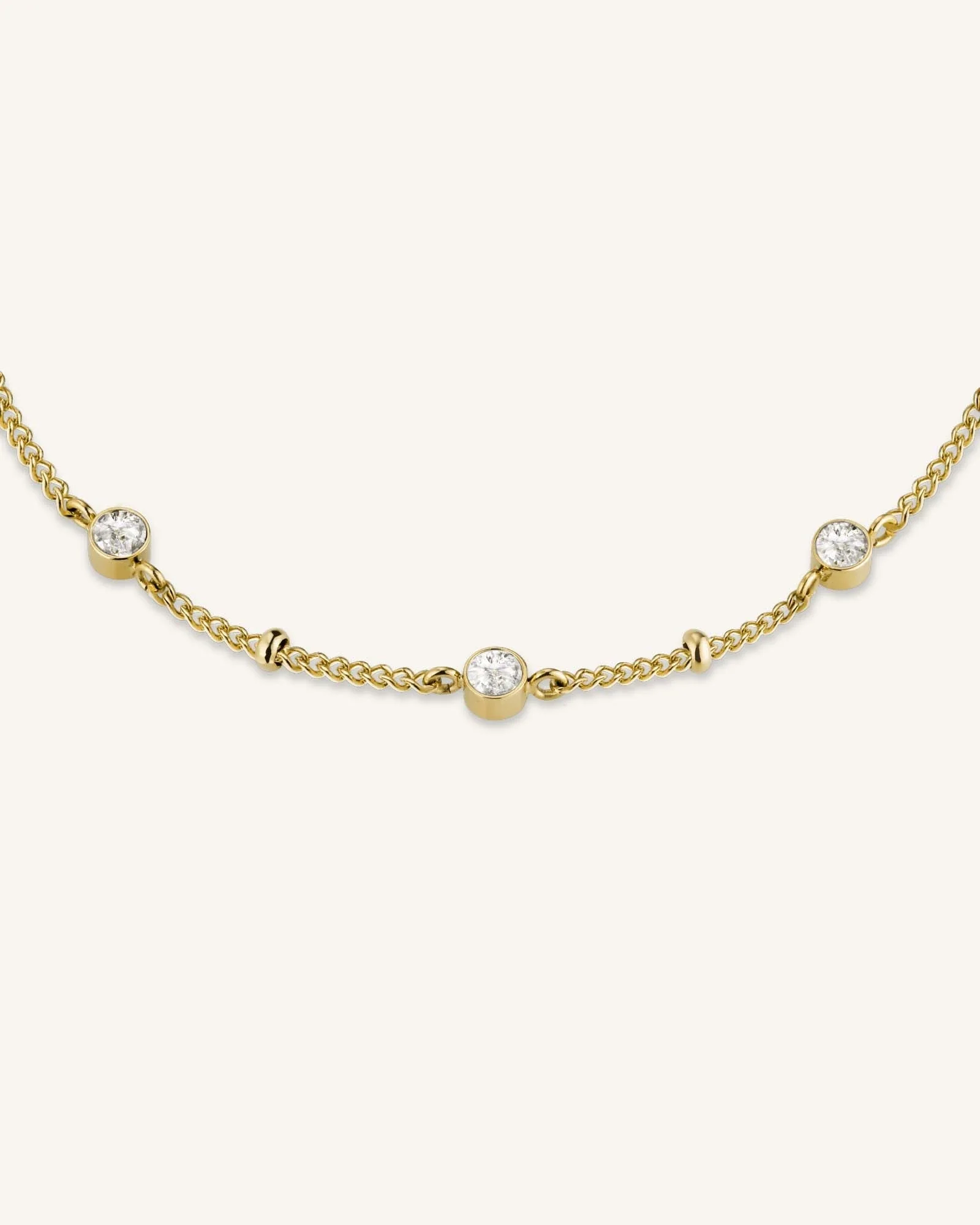 Multi Crystal Bracelet Gold - Image 4