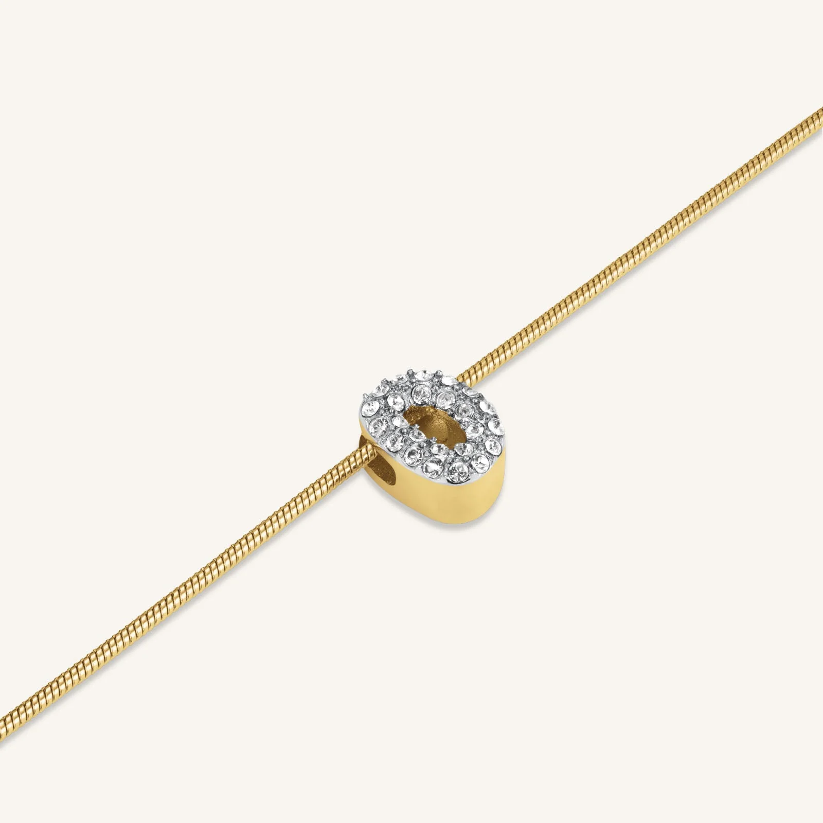 Crystal Letter D Necklace - Image 3