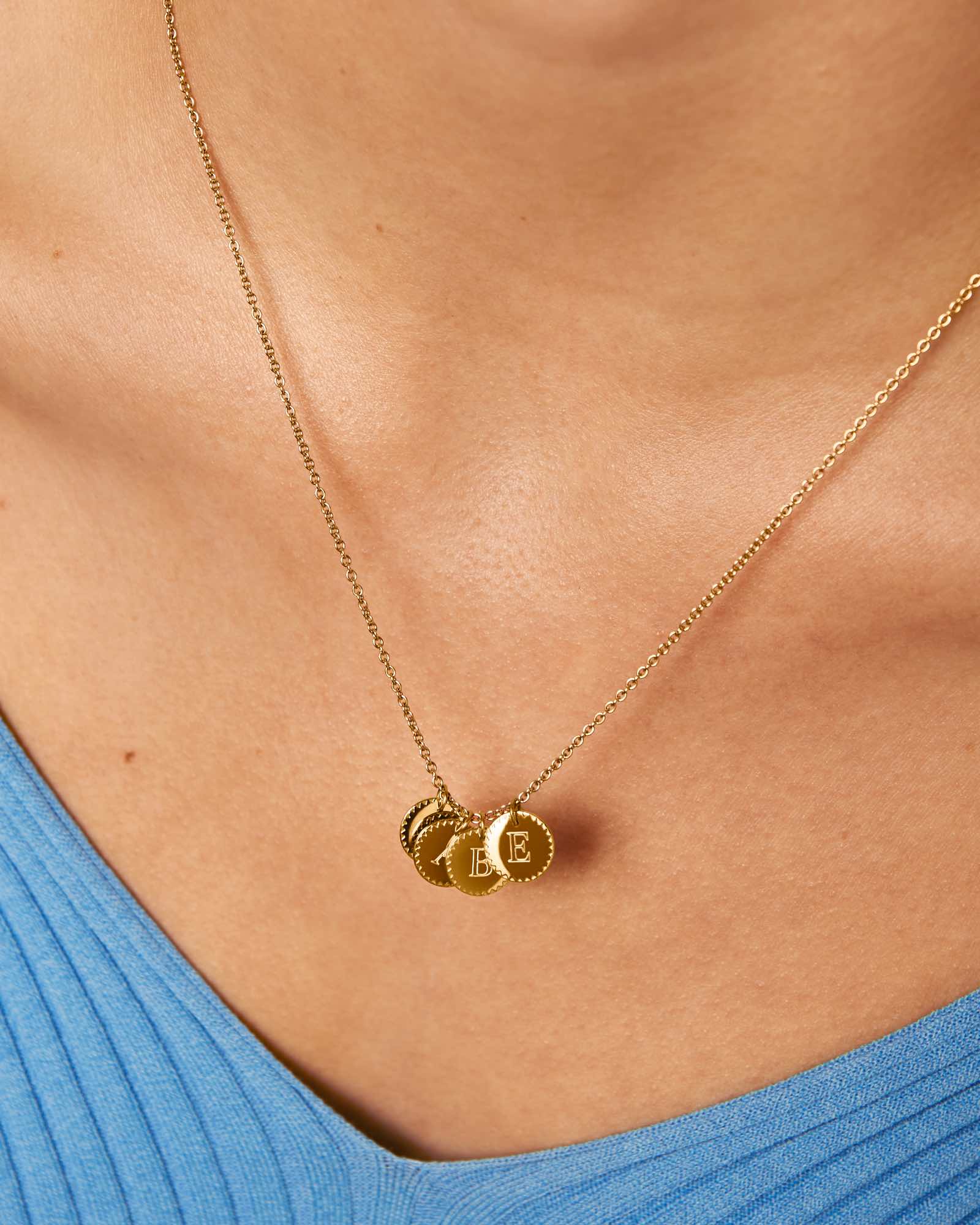 5 Coin Charm Necklace - Image 10