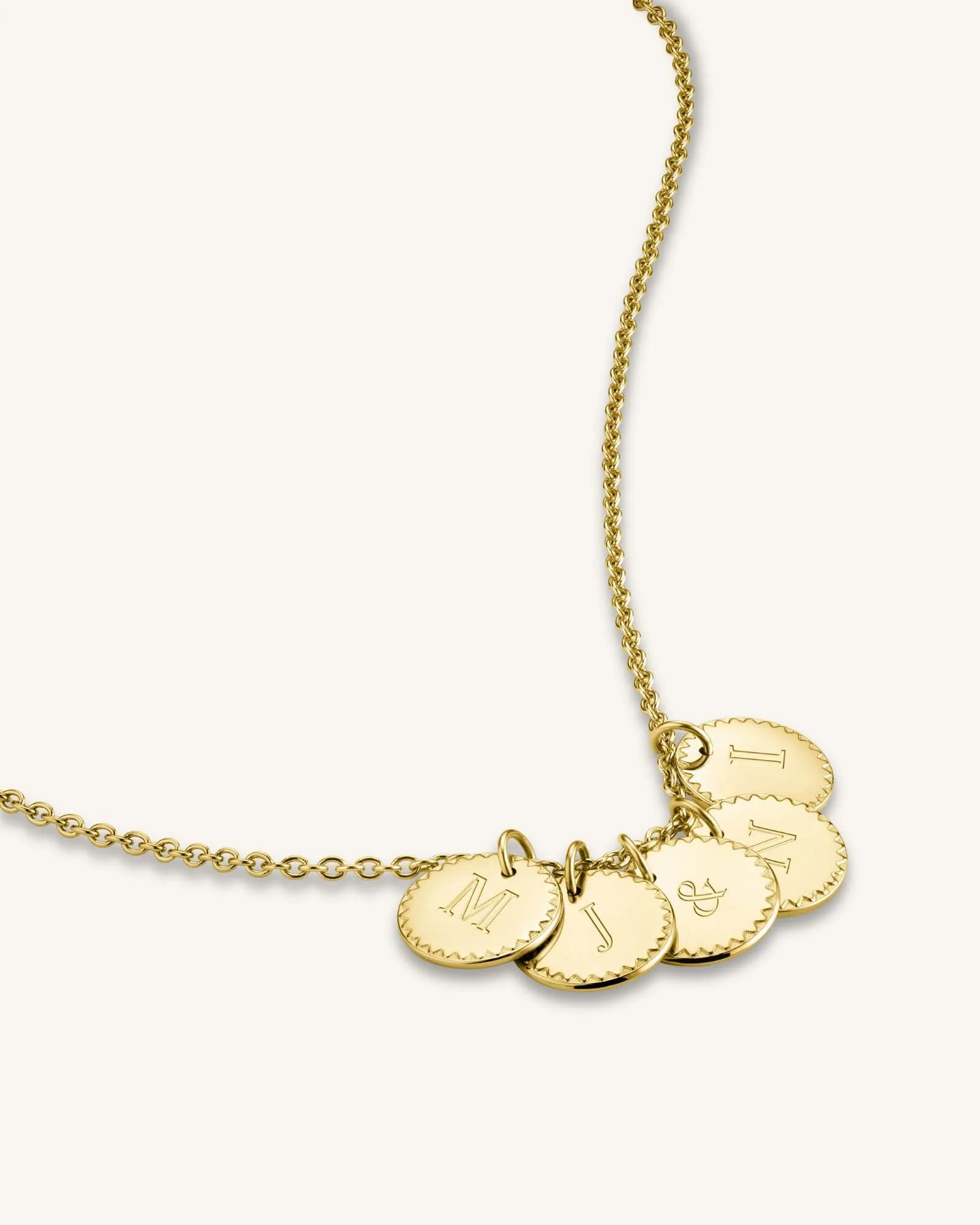 5 Coin Charm Necklace - Image 4