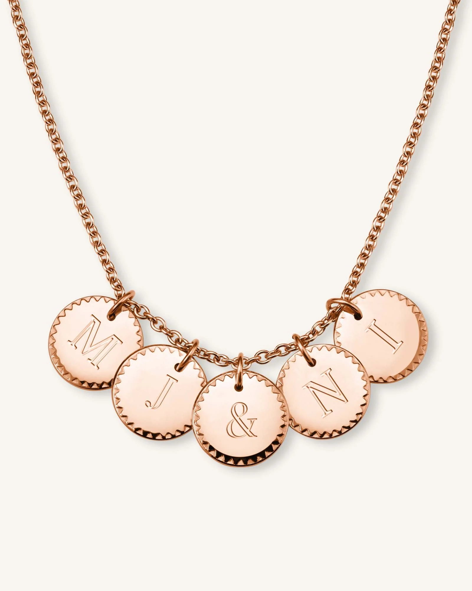 5 Coin Charm Necklace - Image 7