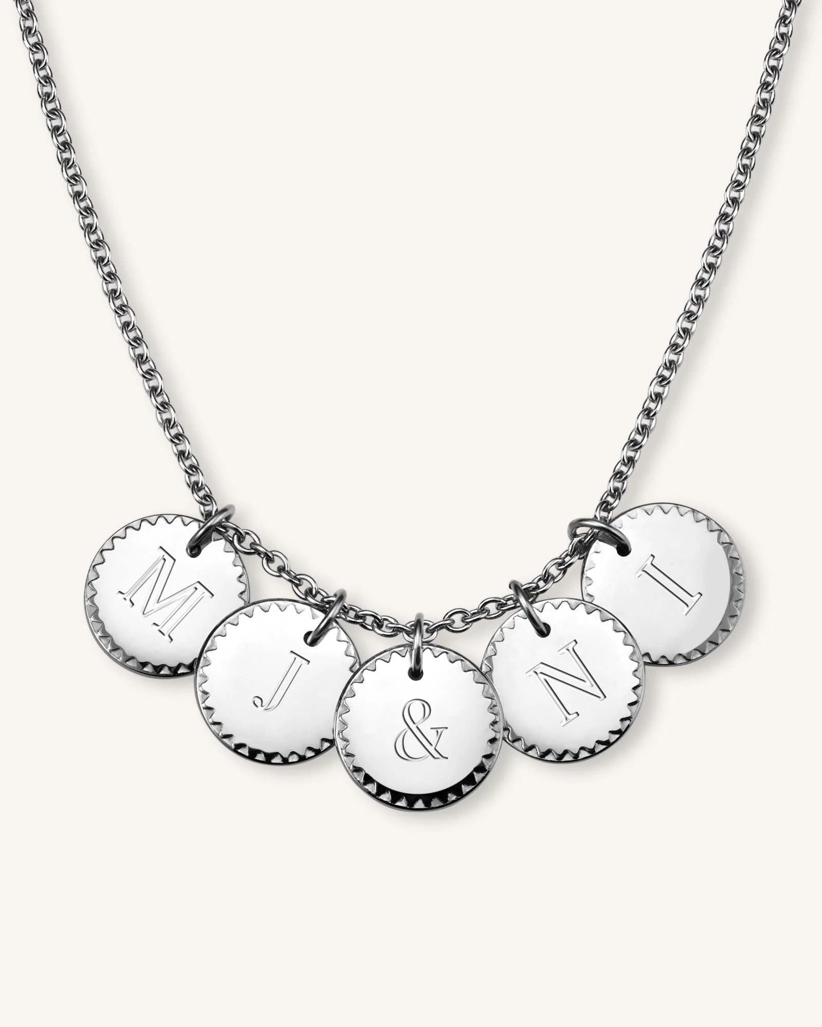 5 Coin Charm Necklace - Image 9