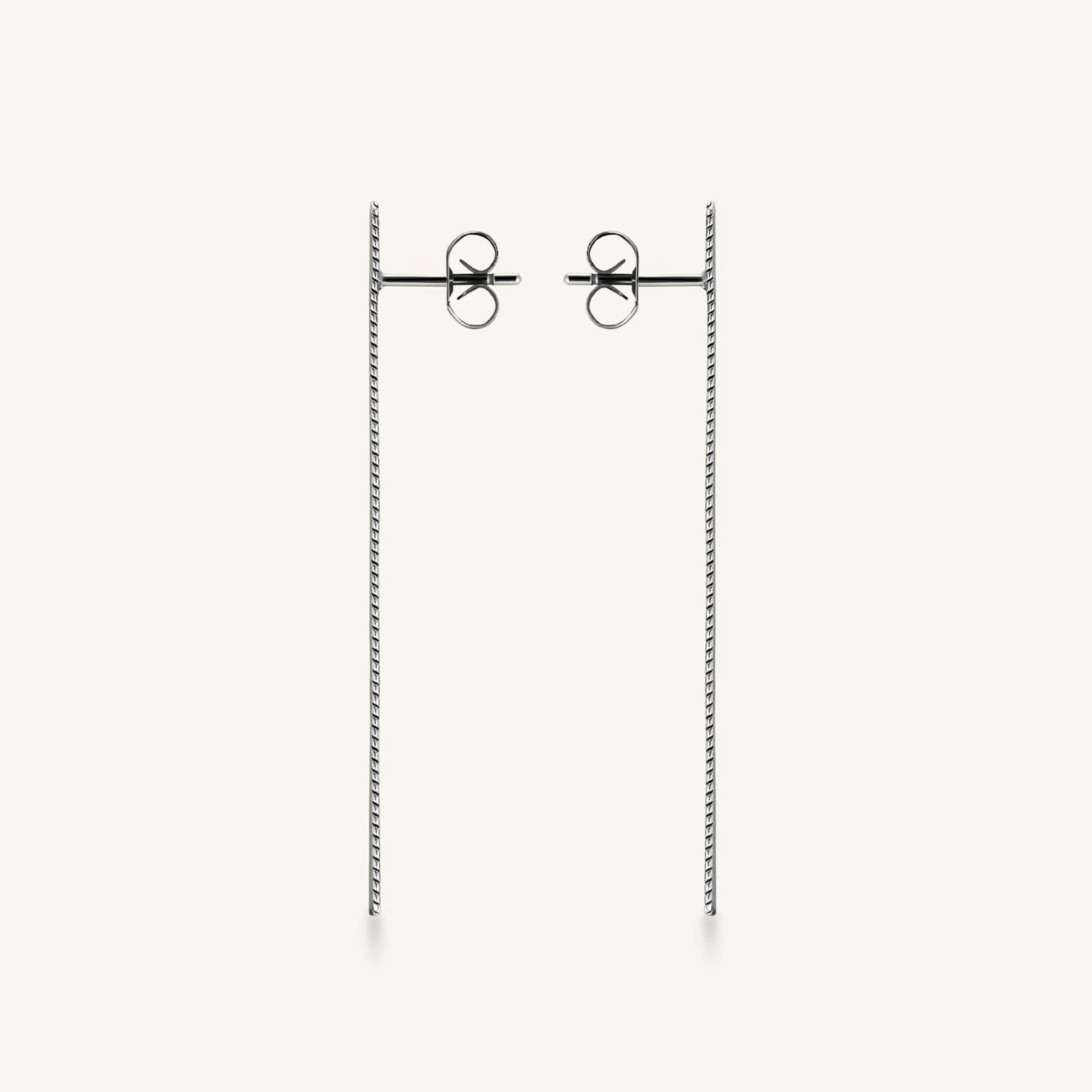 Snake Earrings Silver - Image 4