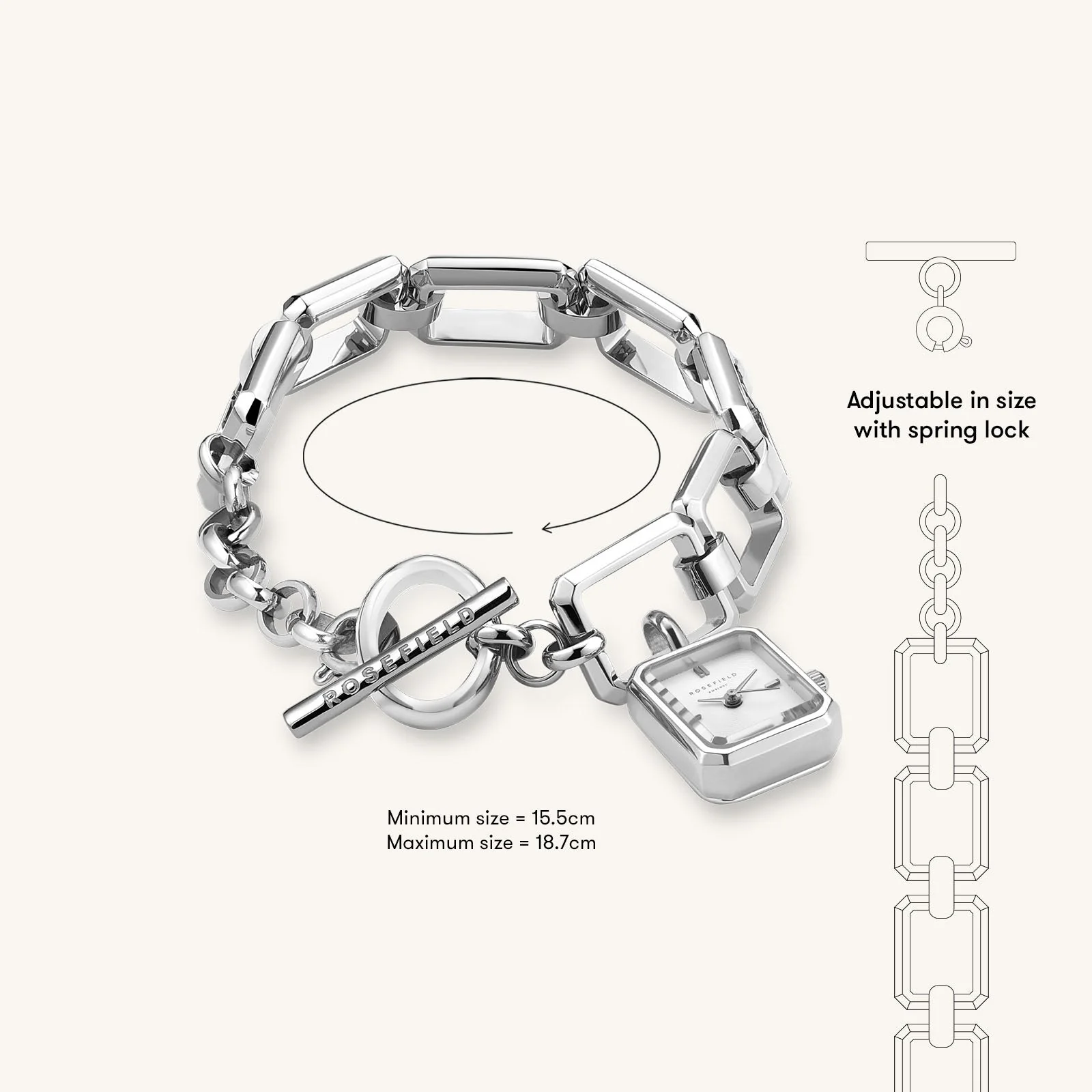 Octagon Chain Silver - Image 4